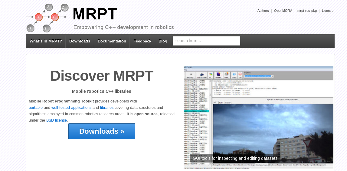 Mobile Robot Programming Toolkit