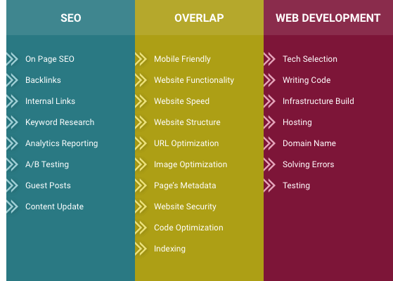 seo vs development